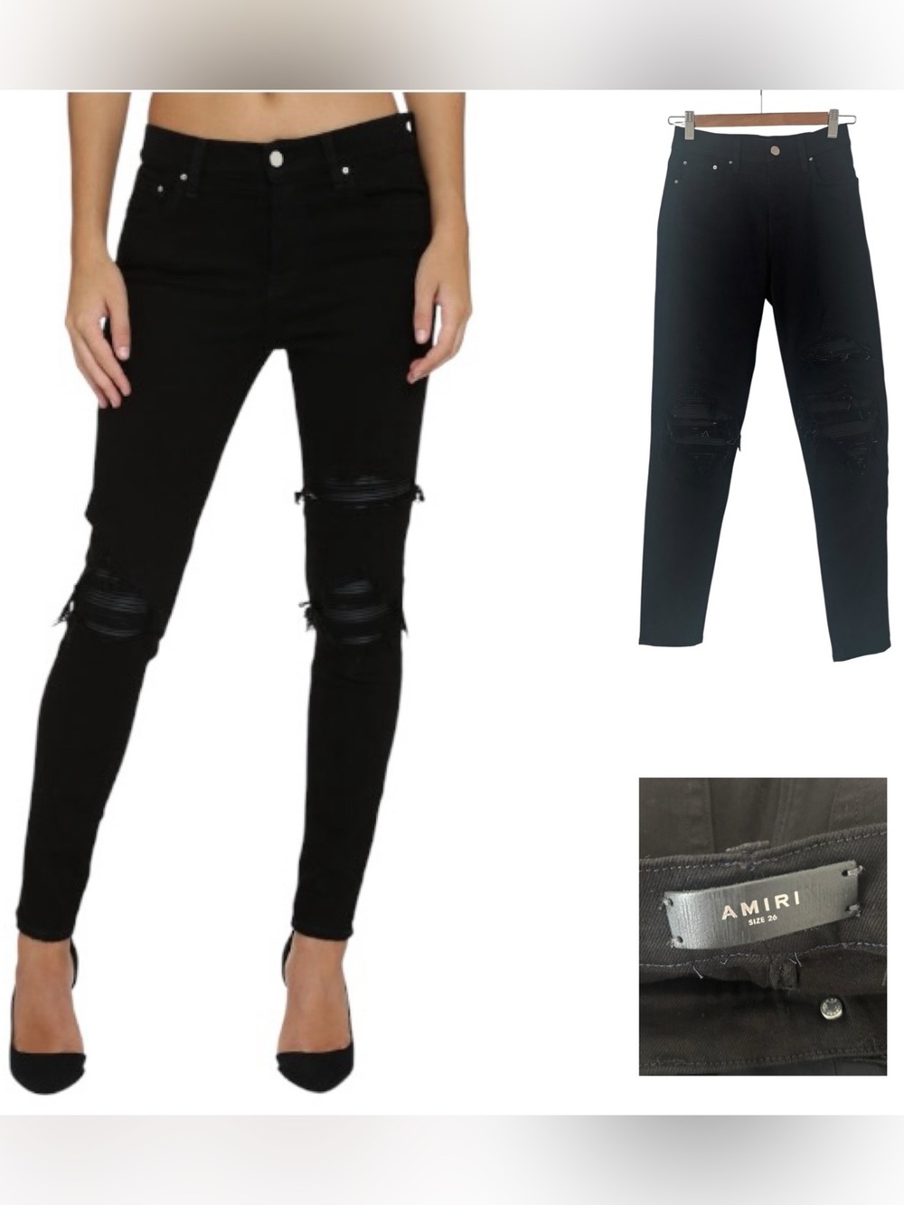 Amiri High Rise Skinny Jeans